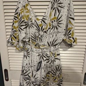 Floral Print Wrap Dress